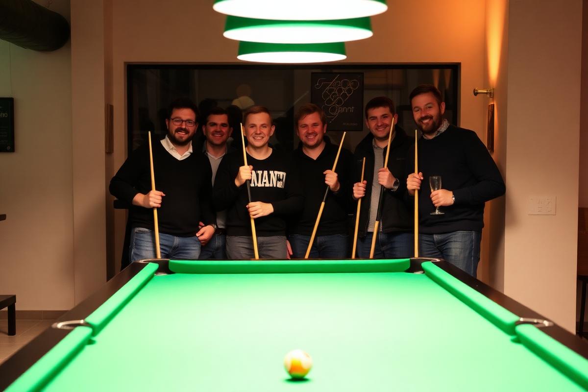 Mannschaft der Poolbillard-Abteilung